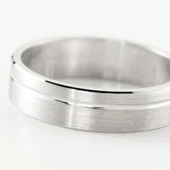 Alliance Abygail Ruban Plat Argent Blanc