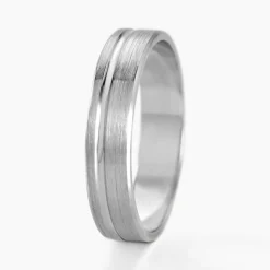 Alliance Abygail Ruban Plat Argent Blanc
