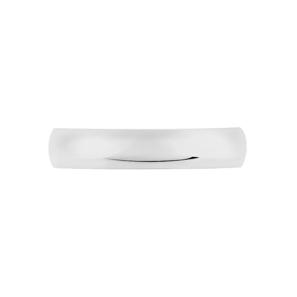 Marc Orian Bagues|Alliances > Alliance Aphroditia Demi Jonc Bombe platine blanc