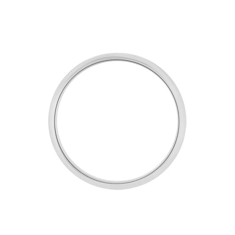 Marc Orian Bagues|Alliances > Alliance Aphroditia Demi Jonc Bombe platine blanc