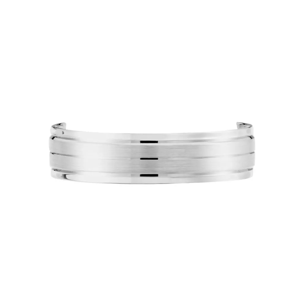Marc Orian Bagues|Alliances > Alliance Basile Ruban Plat Or Blanc