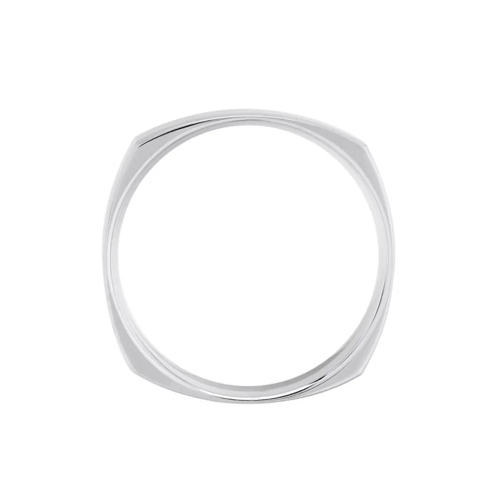 Marc Orian Bagues|Alliances > Alliance Carree Polie Or Blanc