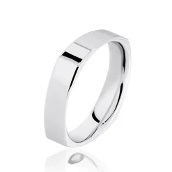 Marc Orian Bagues|Alliances > Alliance Carree Polie Or Blanc