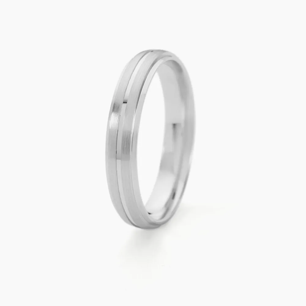 Marc Orian Bagues|Alliances > Alliance Circios Demi Jonc Classique Or Blanc