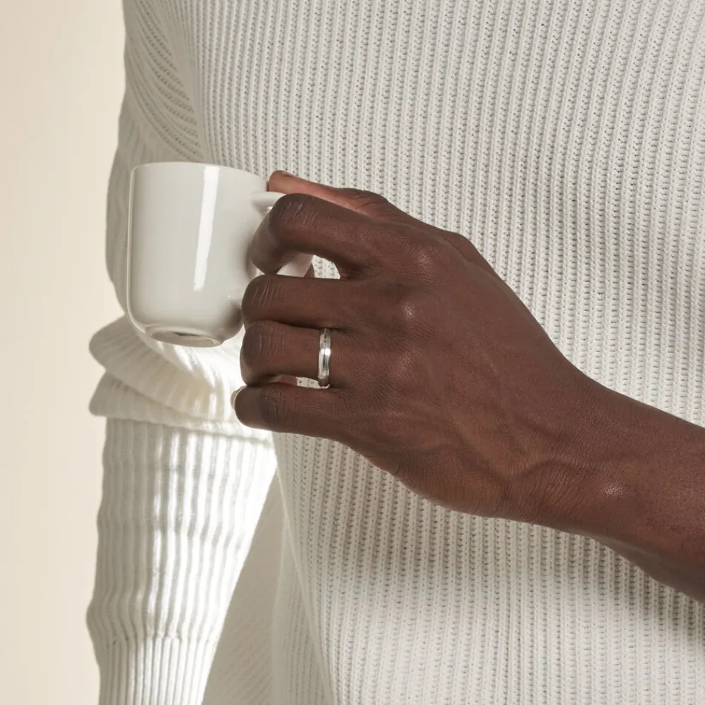 Marc Orian Bagues|Alliances > Alliance Circios Demi Jonc Classique Or Blanc