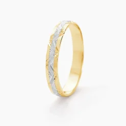 Marc Orian Bagues|Alliances > Alliance Clotilde Demi Jonc Classique Or Bicolore