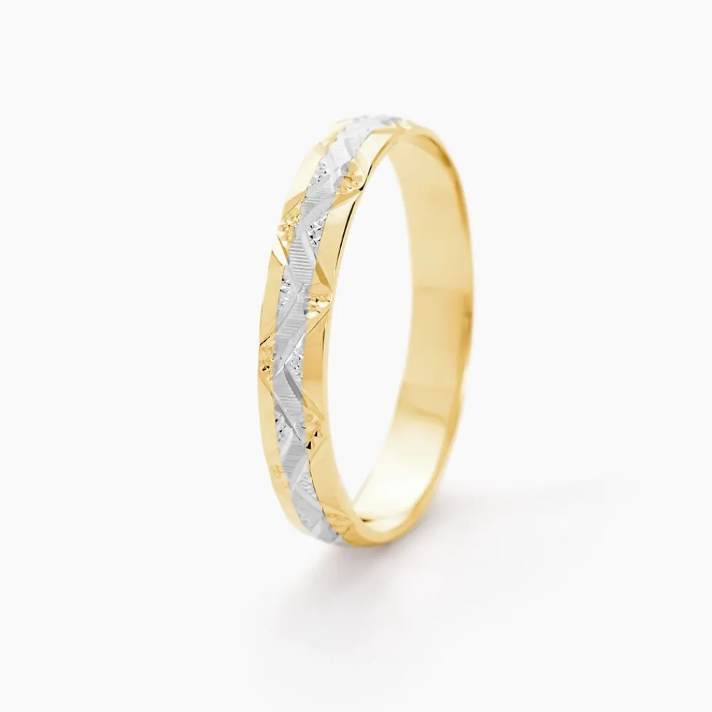 Marc Orian Bagues|Alliances > Alliance Clotilde Demi Jonc Classique Or Bicolore