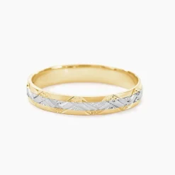 Marc Orian Bagues|Alliances > Alliance Clotilde Demi Jonc Classique Or Bicolore