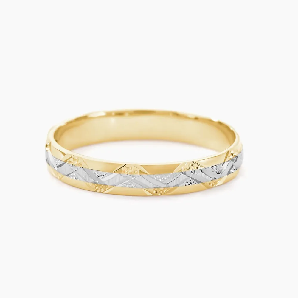Marc Orian Bagues|Alliances > Alliance Clotilde Demi Jonc Classique Or Bicolore