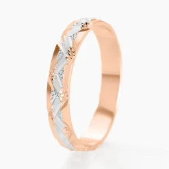Marc Orian Bagues|Alliances > Alliance Clotilde Demi Jonc Classique Or Bicolore