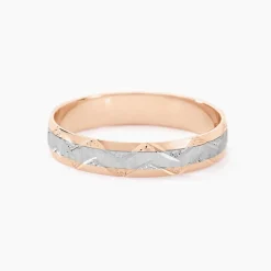 Marc Orian Bagues|Alliances > Alliance Clotilde Demi Jonc Classique Or Bicolore