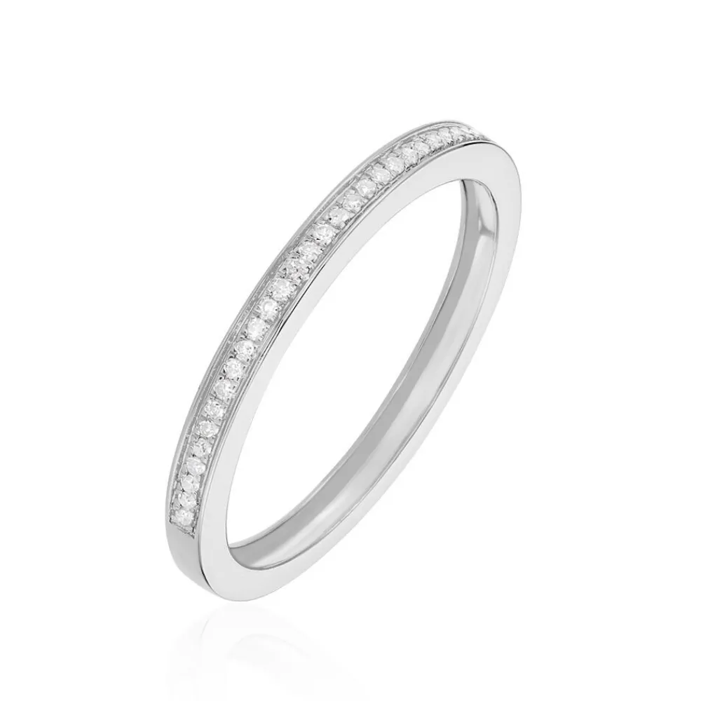 Marc Orian Anniversaire De Mariage|Bagues > Alliance Elsia Or Blanc Diamant