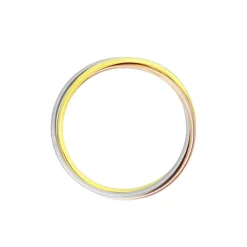 Marc Orian Bagues|Alliances > Alliance Entrelacee Demi Jonc Classique Or Tricolore