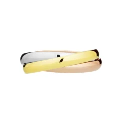 Marc Orian Bagues|Alliances > Alliance Entrelacee Demi Jonc Classique Or Tricolore