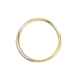 Marc Orian Bagues|Alliances > Alliance Entrelacee Ruban Plat Or Tricolore
