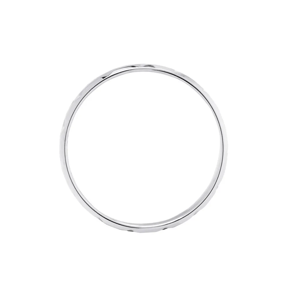 Marc Orian Bagues|Alliances > Alliance Fantaisie Ruban Plat Or Blanc