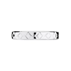 Marc Orian Bagues|Alliances > Alliance Fantaisie Ruban Plat Or Blanc