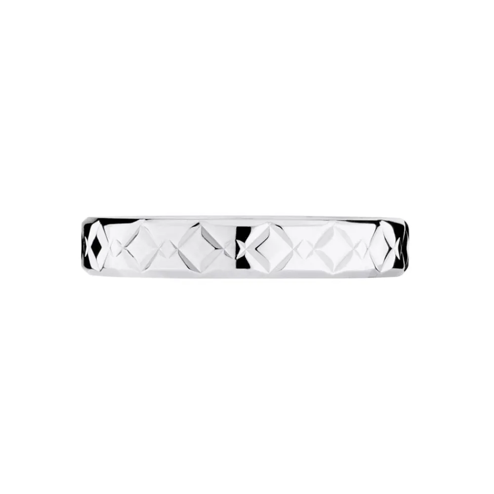Marc Orian Bagues|Alliances > Alliance Fantaisie Ruban Plat Or Blanc