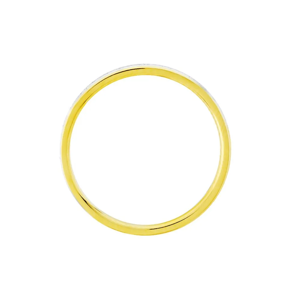 Alliance Fine Demi Jonc Classique Or Bicolore