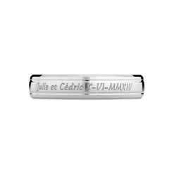 Marc Orian Bagues|Alliances > Alliance Fleur De Peau Demi Jonc Classique Or Blanc