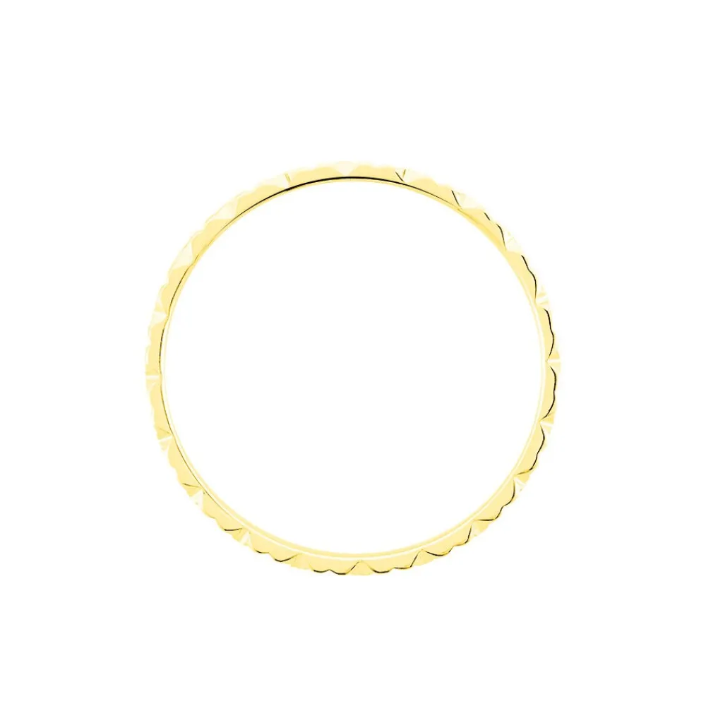 Marc Orian Bagues|Alliances > Alliance Fleur Diamantee Ruban Plat Or Jaune
