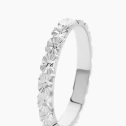 Marc Orian Bagues|Alliances > Alliance Fleur Or Blanc