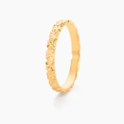 Marc Orian Bagues|Alliances > Alliance Fleur Or Jaune