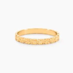 Marc Orian Bagues|Alliances > Alliance Fleur Or Jaune