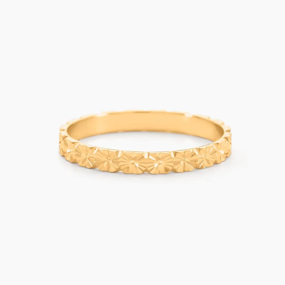 Marc Orian Bagues|Alliances > Alliance Fleur Or Jaune