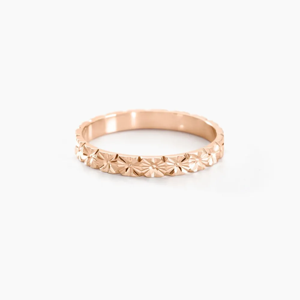 Marc Orian Bagues|Alliances Or Rose > Alliance Fleur Or Rose