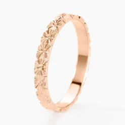 Marc Orian Bagues|Alliances Or Rose > Alliance Fleur Or Rose