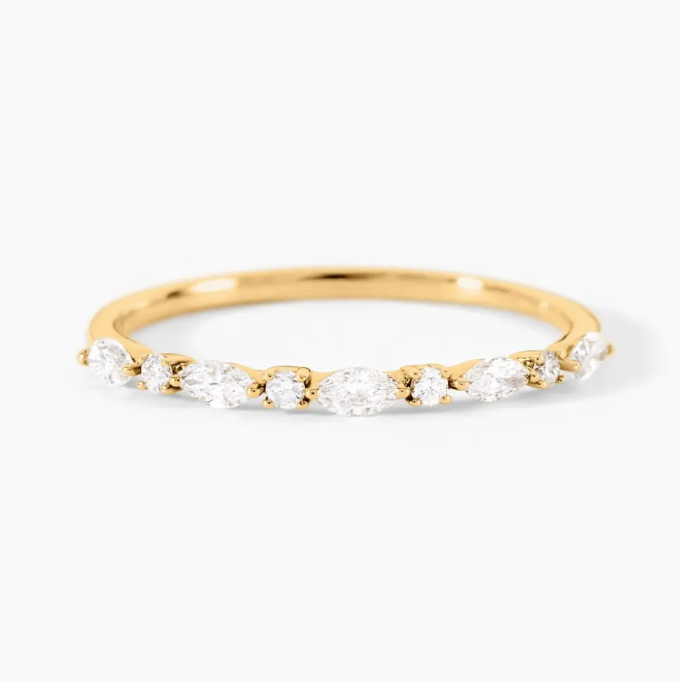 Alliance Gaetano Or Jaune Diamant Synthétique