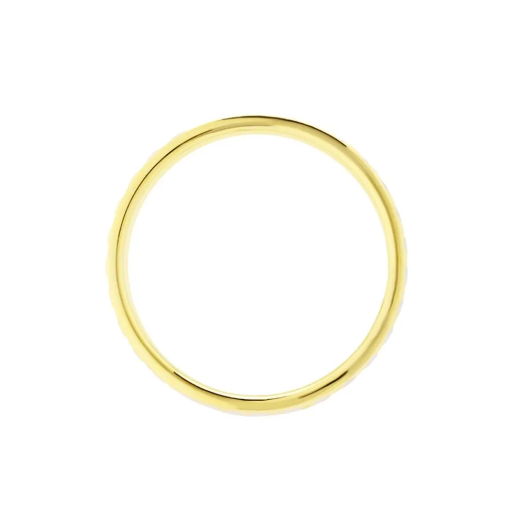 Marc Orian Bagues|Alliances > Alliance Grain De Folie Diamantee Ruban Plat Or Bicolore