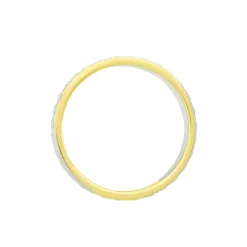 Marc Orian Bagues|Alliances > Alliance Grain De Folie Diamantee Ruban Plat Or Bicolore