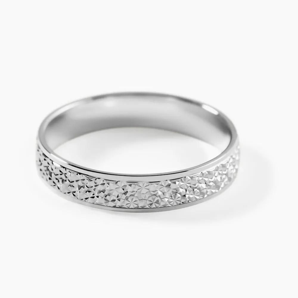 Marc Orian Bagues|Alliances > Alliance Herveva Ruban Plat Or Blanc