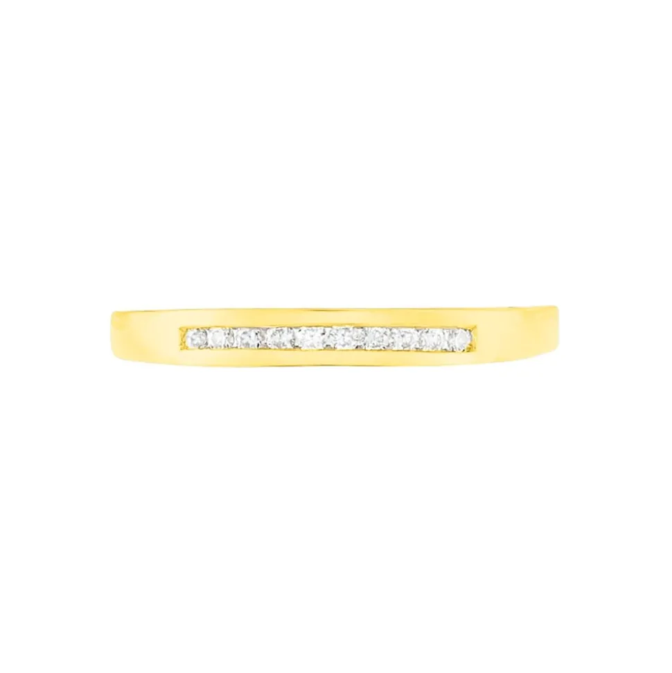 Alliance Hippolyne Or Jaune Diamant