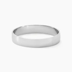 Marc Orian Bagues|Alliances > Alliance Julie Ruban Classique Platine Blanc