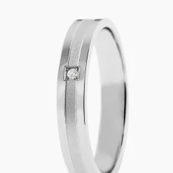Marc Orian Bagues|Alliances > Alliance Juni Or Blanc Diamant