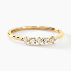 Alliance Matleena Or Jaune Diamant Synthétique