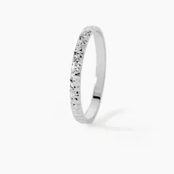 Marc Orian Bagues|Alliances > Alliance Menussa Diamantee Or Blanc