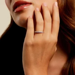 Alliance Pristina Ld Platine Blanc Diamant Synthétique