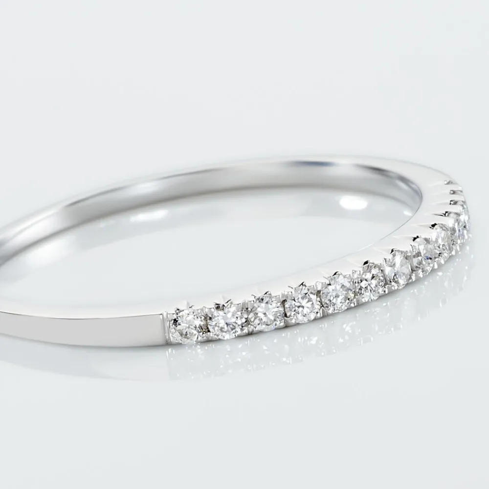 Marc Orian Anniversaire De Mariage|Bagues > Alliance Pristina Or Blanc Diamant