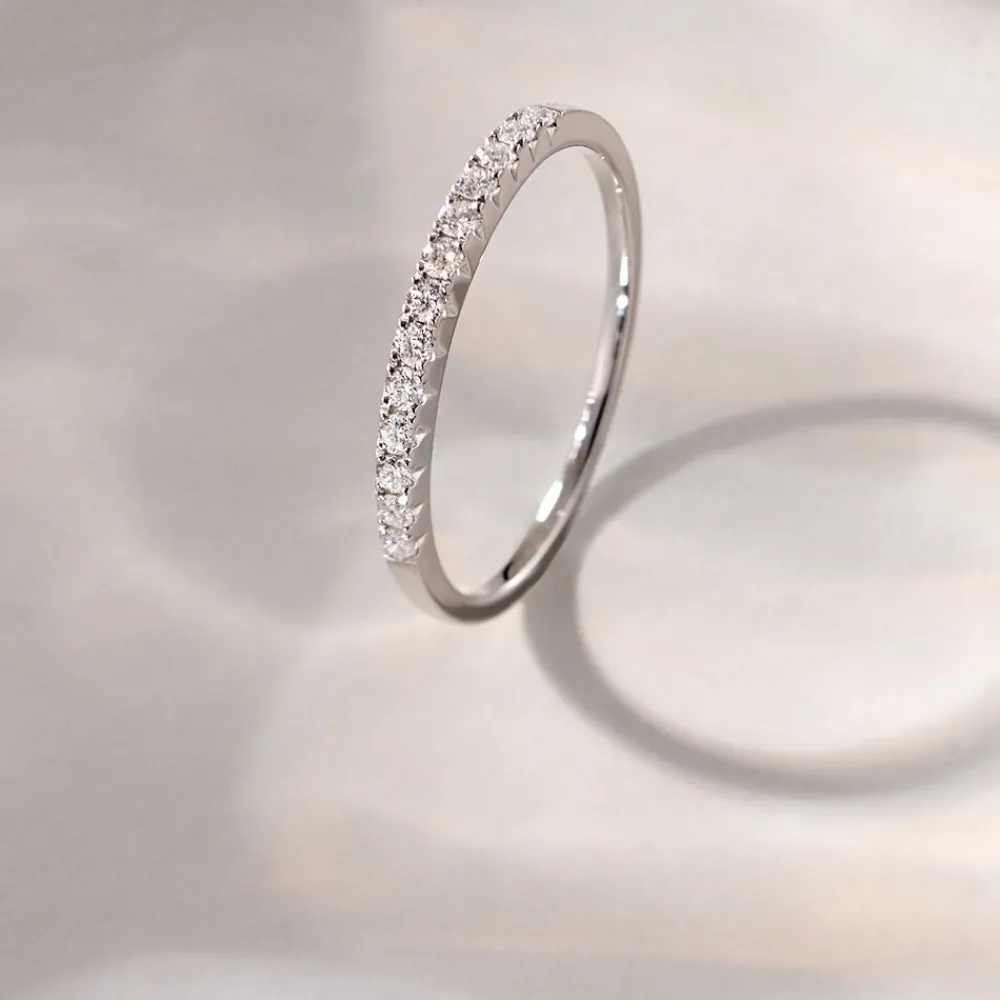 Marc Orian Anniversaire De Mariage|Bagues > Alliance Pristina Or Blanc Diamant