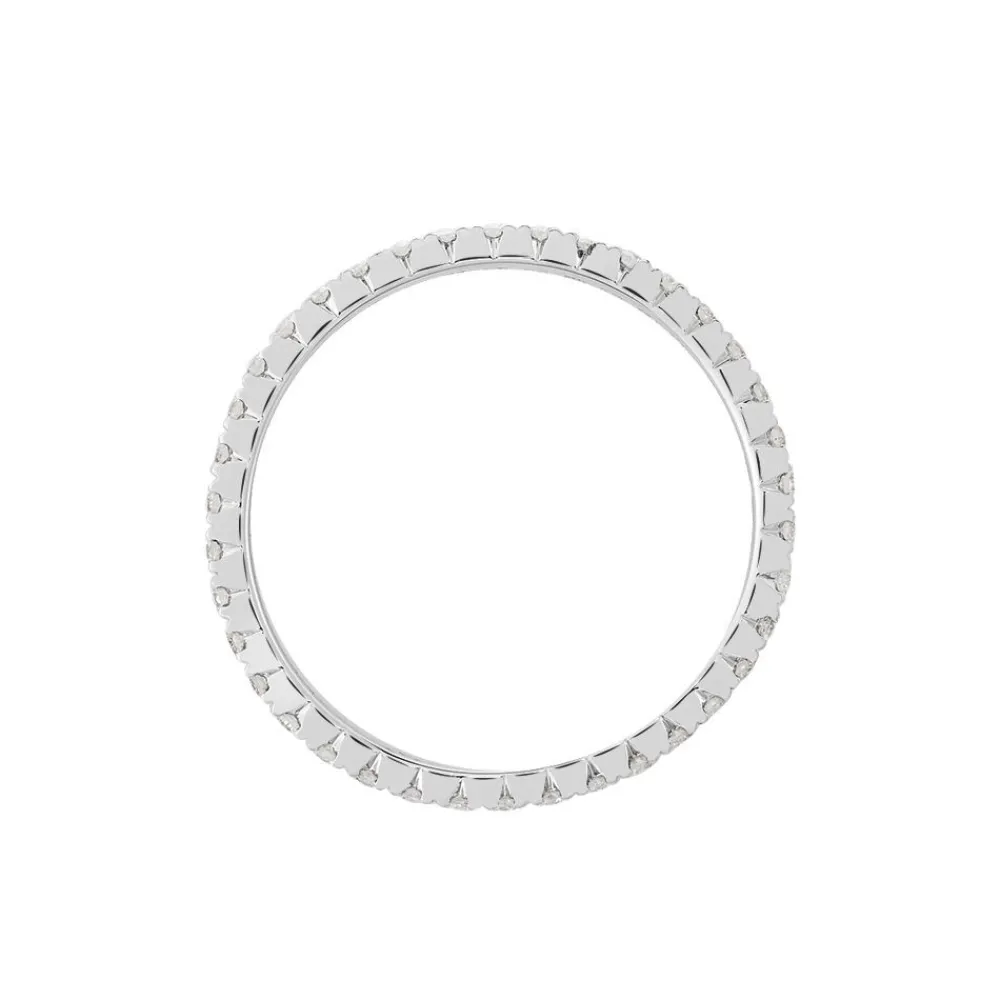 Marc Orian Anniversaire De Mariage|Bagues > Alliance Pristina Tour Complet Or Blanc Diamant