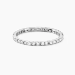 Marc Orian Anniversaire De Mariage|Bagues > Alliance Pristina Tour Complet Or Blanc Diamant