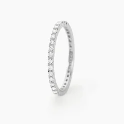 Marc Orian Anniversaire De Mariage|Bagues > Alliance Pristina Tour Complet Or Blanc Diamant