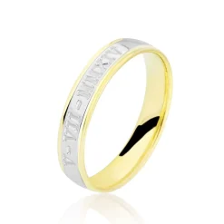 Marc Orian Bagues|Alliances > Alliance Romaine Demi Jonc Classique Or Bicolore