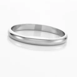 Marc Orian Bagues|Alliances > Aphroditia Demi Jonc Bombe Trouwring Wit Platina platine blanc