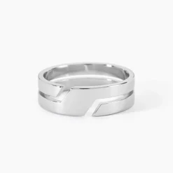 Marc Orian Bagues Homme|Bagues > Bague Achille Acier Blanc