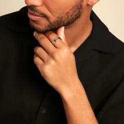 Marc Orian Bagues Homme|Bagues > Bague Achille Acier Blanc